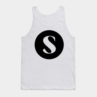 S (Letter Initial Monogram) Tank Top